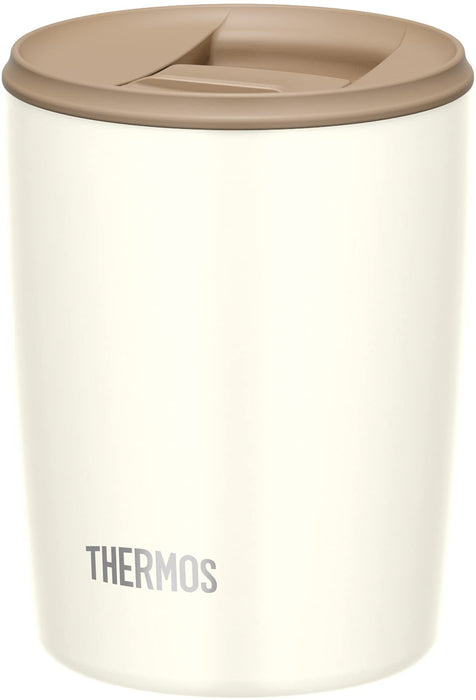 Thermos JDP-300 WH White Vacuum Insulated Tumbler with Lid 300ml Capacity