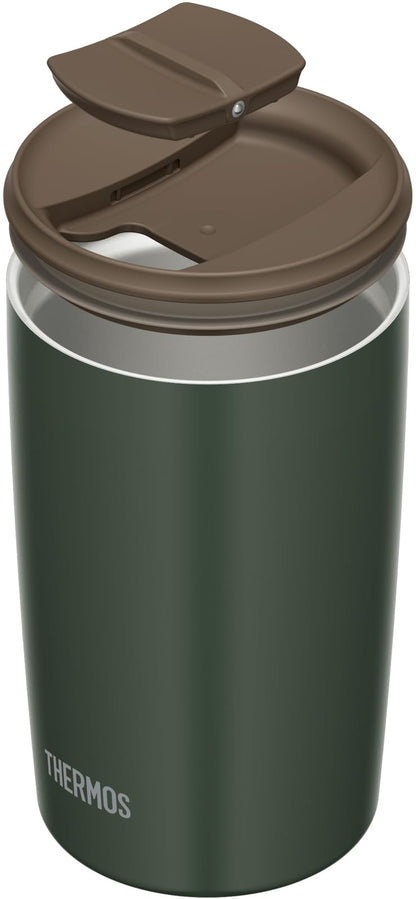 Thermos 400ml Forest Green Vacuum Insulated Tumbler with Lid JDP-401 FG Model