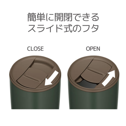 Thermos 400ml Forest Green Vacuum Insulated Tumbler with Lid JDP-401 FG Model