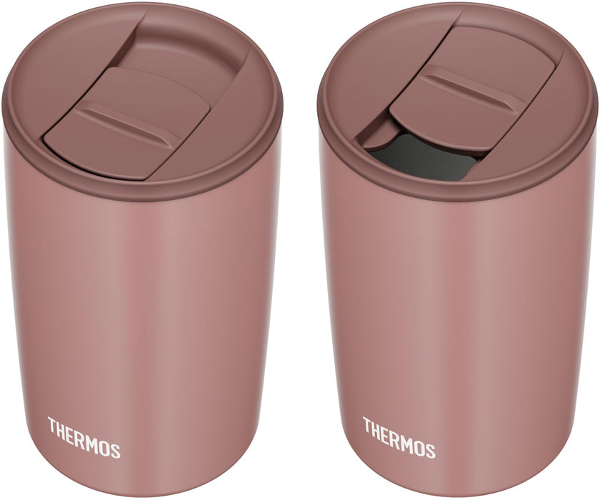 Thermos 400ml Vacuum Insulated Milk Brown Tumbler with Lid - JDP-401 MBW