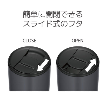 Thermos JDP-501 DGY 500ml Vacuum Insulated Tumbler Dark Gray with Lid