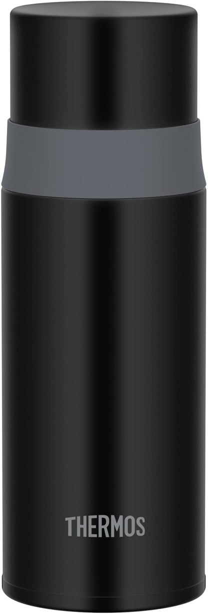 Thermos Stainless Steel Water Bottle Stone Black 350ml - Cup Type FFM-352