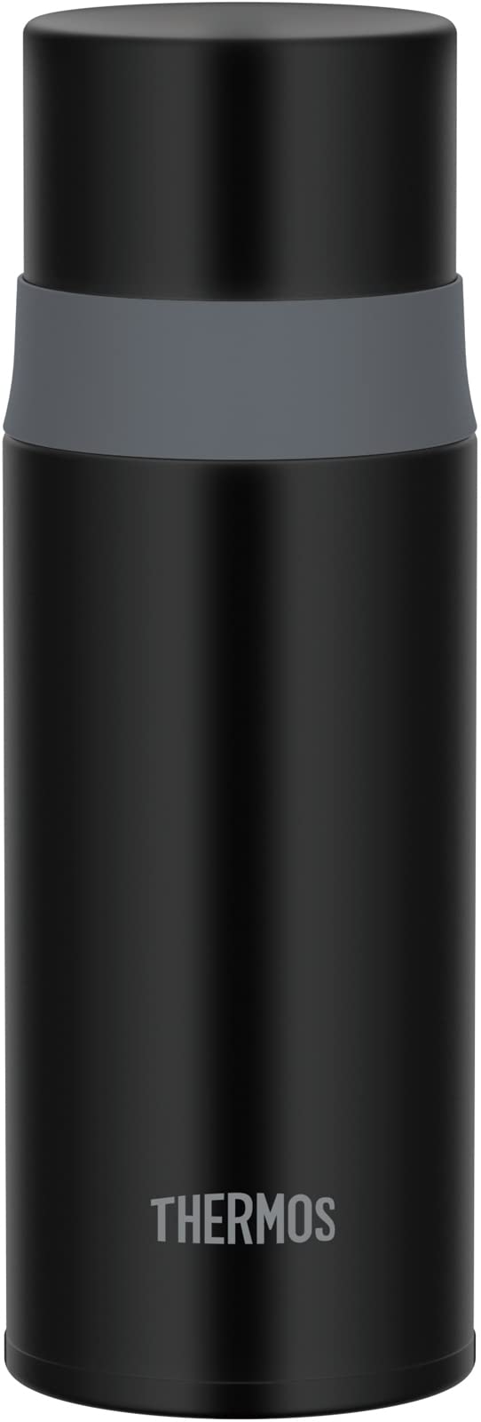 Thermos Stainless Steel Water Bottle Stone Black 350ml - Cup Type FFM-352