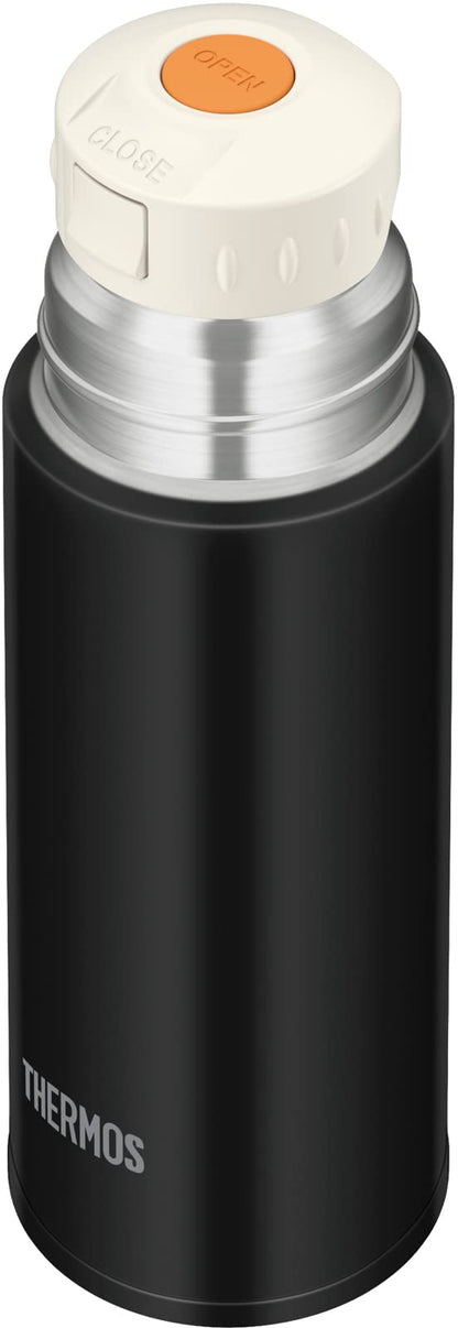 Thermos Stainless Steel Water Bottle Stone Black 350ml - Cup Type FFM-352