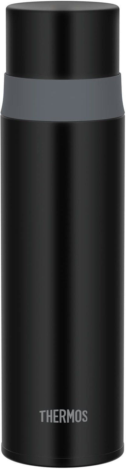 Thermos Stainless Steel Water Bottle 500ml Stone Black Cup Type - FFM-502 STB