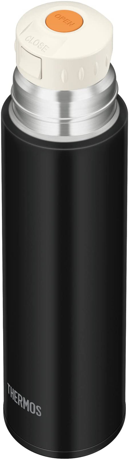 Thermos Stainless Steel Water Bottle 500ml Stone Black Cup Type - FFM-502 STB