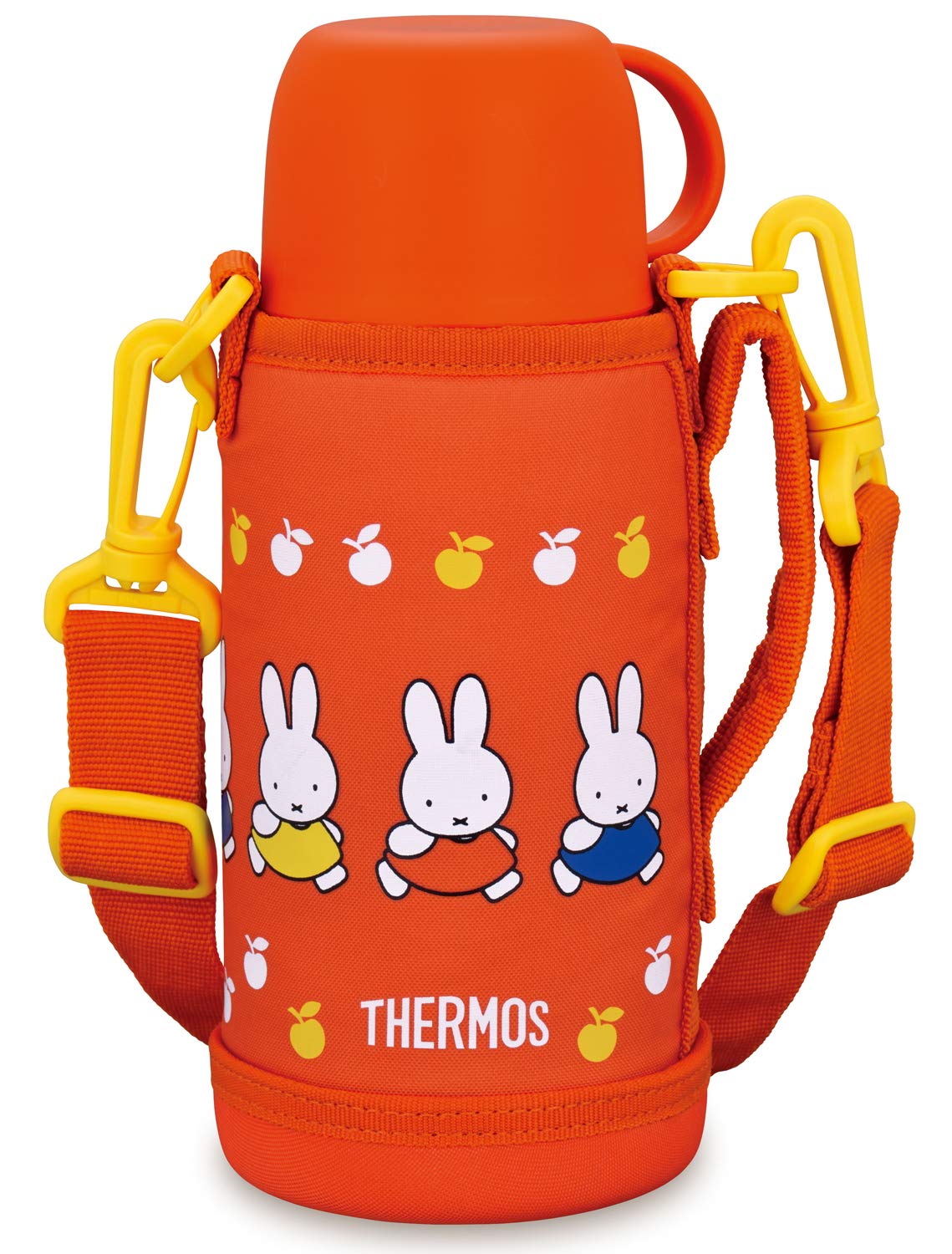 Thermos Miffy Orange Vacuum Insulated Water Bottle 0.6L 2-Way Fho-601Wfb