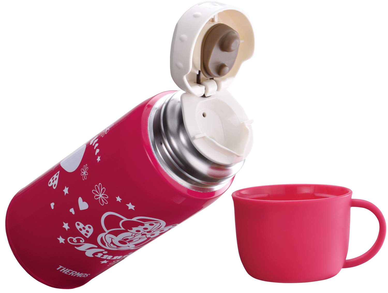 Thermos Minnie Pink Vacuum Insulated Water Bottle 0.6L/0.63L - Fho-601Wfds P