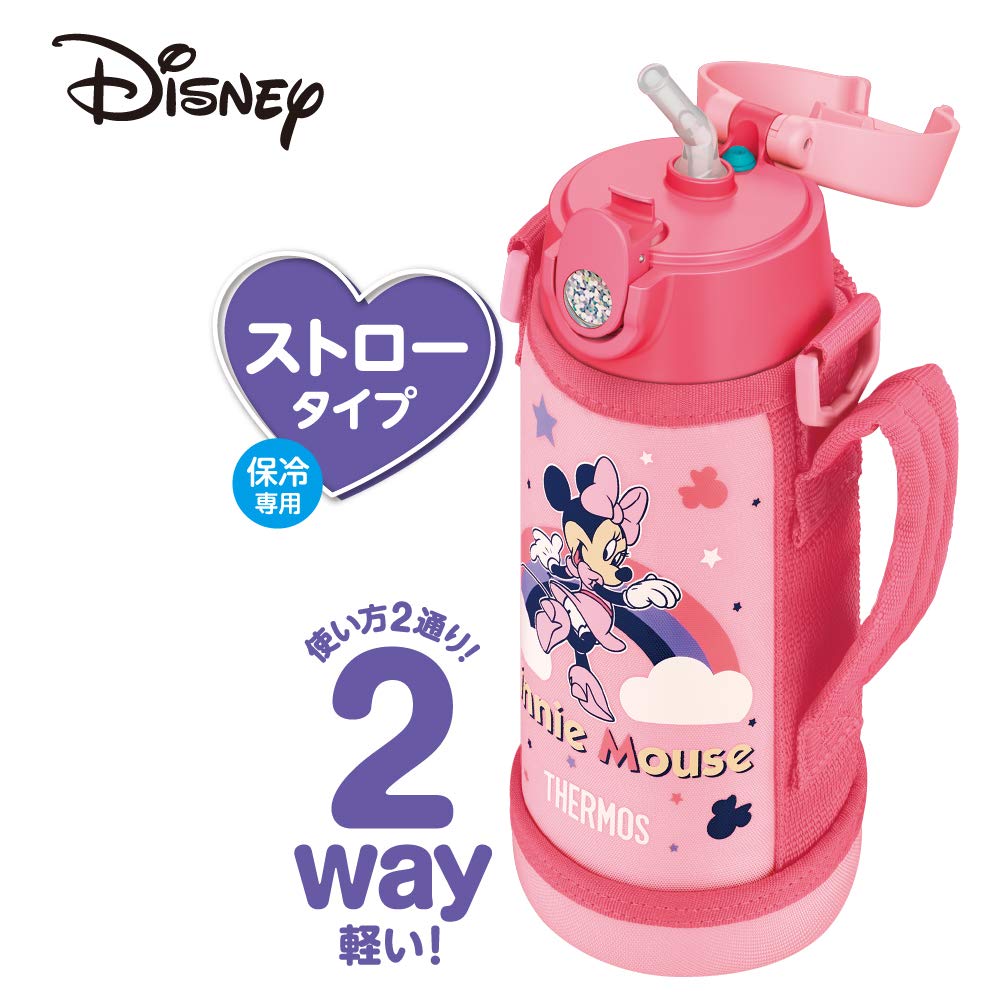 Thermos 0.64L Vacuum Insulated Water Bottle Minnie Pink 2-Way Series Fjo-600Wfds P