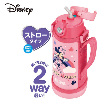 Thermos 0.64L Vacuum Insulated Water Bottle Minnie Pink 2-Way Series Fjo-600Wfds P