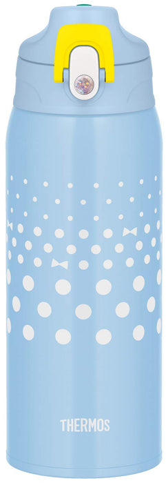 Thermos Vacuum Insulated Water Bottle 0.8L Mint Dot 2-Way Lid - Thermos Fjj-800Wf Mtd