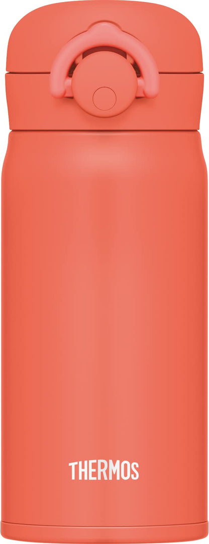 Thermos Jnr-353 350Ml Mobile Mug Vacuum Insulated Water Bottle Coral Orange