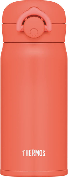Thermos Jnr-353 350Ml Mobile Mug Vacuum Insulated Water Bottle Coral Orange