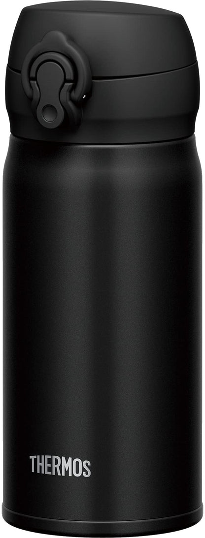 Thermos 350ml Vacuum Insulated Water Bottle Deep Black Mobile Mug - JNL-355 DPBK