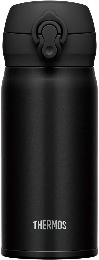 Thermos 350ml Vacuum Insulated Water Bottle Deep Black Mobile Mug - JNL-355 DPBK