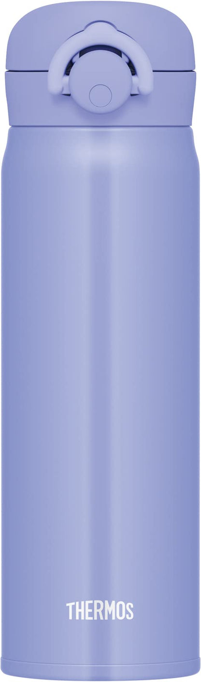 Thermos Blue Purple 500ml Vacuum Insulated Water Bottle Mobile Mug Jnr-503
