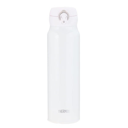 Thermos 750ml Vacuum Insulated Water Bottle Mobile Mug in White Gray