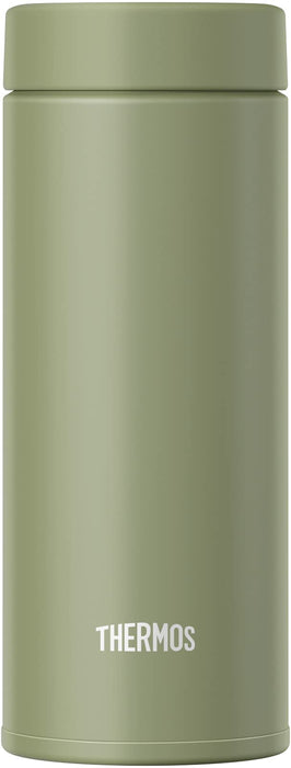 Thermos Jon-350 Kki 350毫升不銹鋼真空隔熱便攜式水瓶卡其色防漏且易於清潔