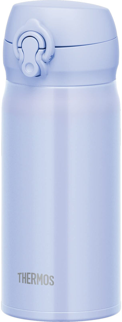 Thermos Vacuum Insulated Stainless Steel Water Bottle 350Ml Pearl Blue Easy Clean Lightweight Jnl-356 Pbl