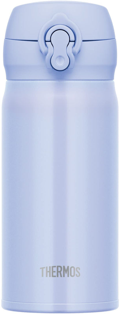 Thermos Vacuum Insulated Stainless Steel Water Bottle 350Ml Pearl Blue Easy Clean Lightweight Jnl-356 Pbl
