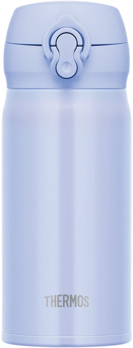 Thermos Vacuum Insulated Stainless Steel Water Bottle 350Ml Pearl Blue Easy Clean Lightweight Jnl-356 Pbl