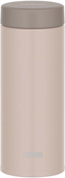 Thermos Jon-351 Sbe 350ml Vacuum Insulated Water Bottle Easy Clean Screw-Type Shell Beige