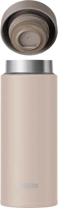 Thermos Jon-351 Sbe 350ml Vacuum Insulated Water Bottle Easy Clean Screw-Type Shell Beige