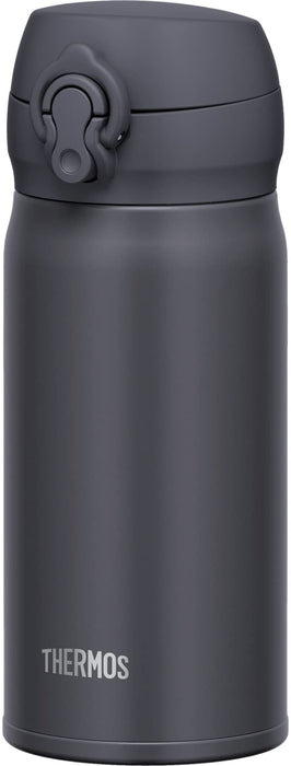 Thermos JNL-356 SMB 真空隔热不锈钢水瓶 350ml 烟黑色 轻便易清洁