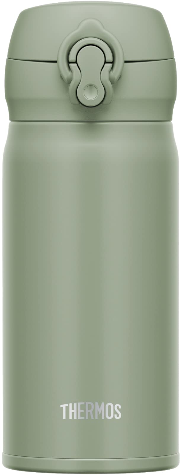 Thermos JNL-356 SMKKI Stainless Steel Water Bottle Insulated 350ml Mug Lightweight One-Touch Open Smoke Khaki