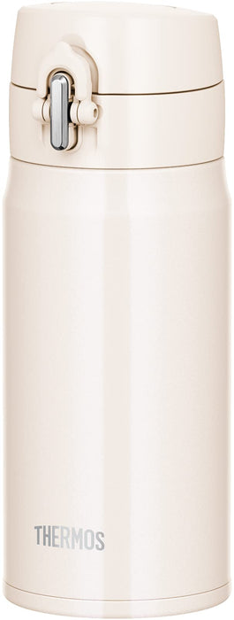 Thermos Vacuum Insulated White Beige 350ml Water Bottle Portable Mug