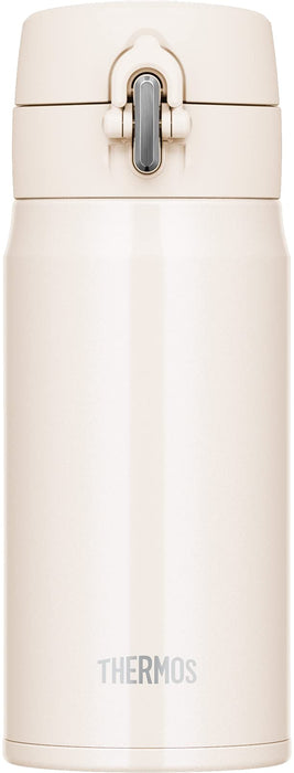 Thermos Vacuum Insulated White Beige 350ml Water Bottle Portable Mug