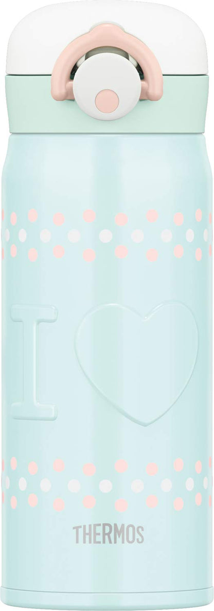 Thermos 400ml Vacuum Insulated Blue Water Bottle Portable Mug