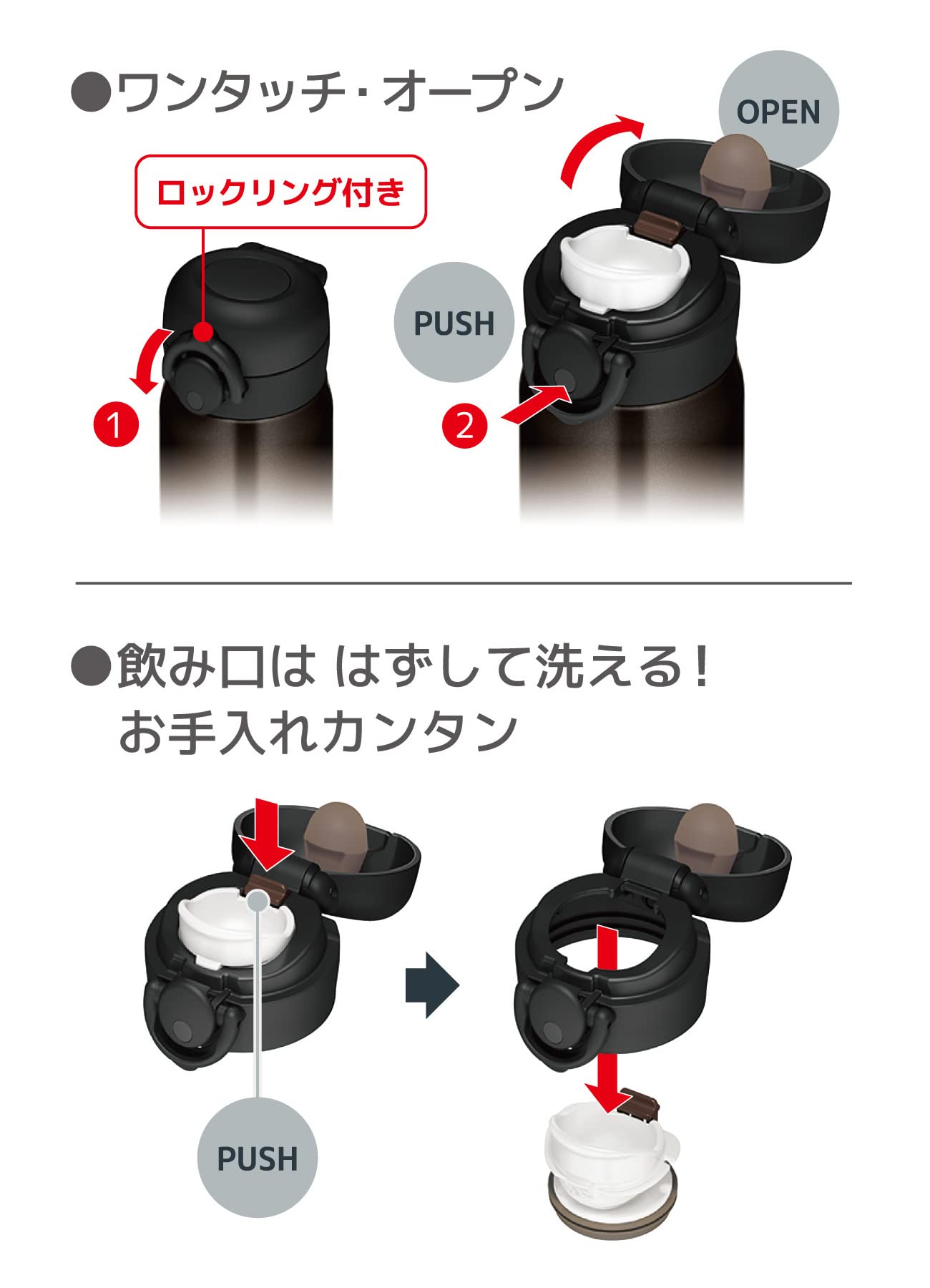 Thermos JNR-502LTD BK-G 500ml Stainless Steel Water Bottle Vacuum Insulated Black Gradient