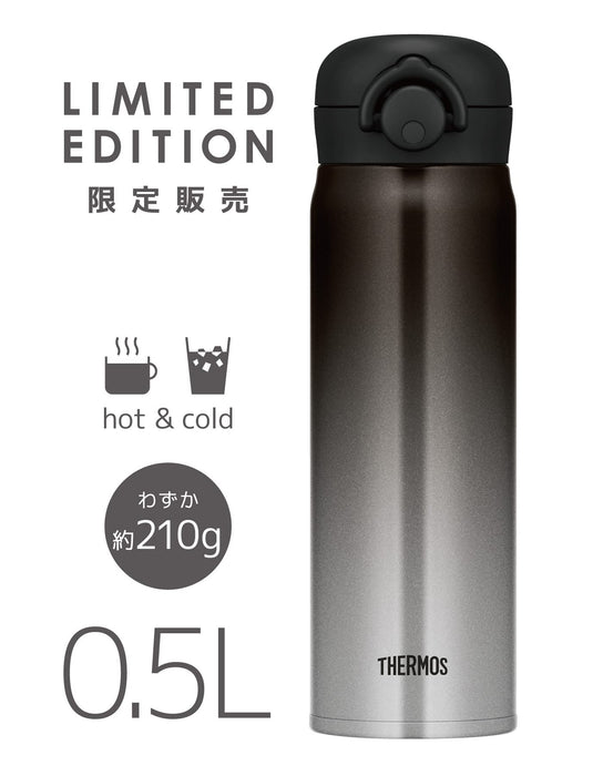 Thermos JNR-502LTD BK-G 500ml Stainless Steel Water Bottle Vacuum Insulated Black Gradient