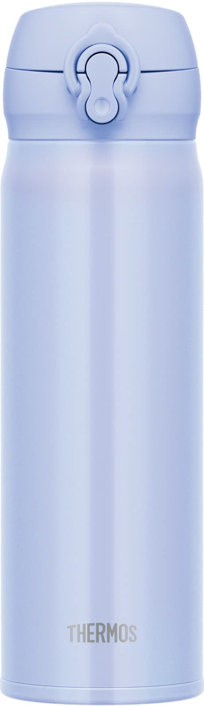 Thermos Pearl Blue Vacuum Insulated 500ml Water Bottle Lightweight with Easy-Clean Removable Spout JNL-506 PBL