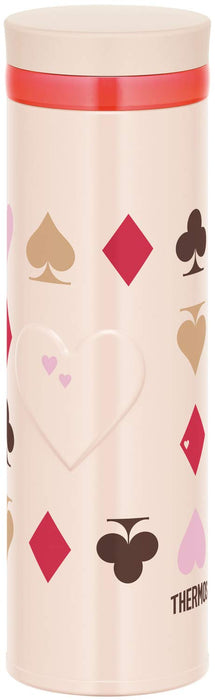 Thermos 500ml Pink Heart Vacuum Insulated Portable Water Bottle Jno-502G Pht