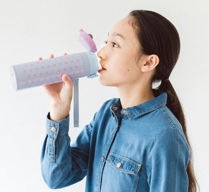 Thermos 550Ml Vacuum Insulated Portable Water Bottle in Purple Blue