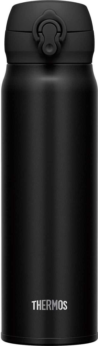 Thermos 600ml Vacuum Insulated Water Bottle Portable Mug Deep Black Jnl-605 Dpbk
