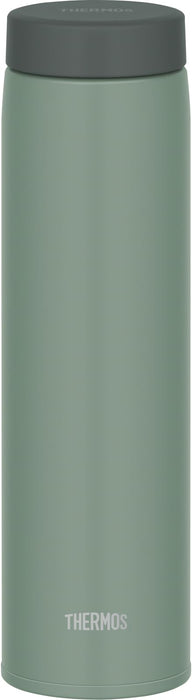 Thermos 600ml Stainless Steel Water Bottle Vacuum Insulated Portable Mug Leaf Green Easy Clean Jon-601 Lfg