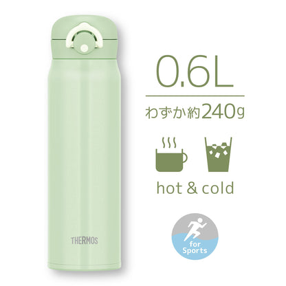 Thermos 600ml Vacuum Insulated Water Bottle Portable Mug in Mint Green