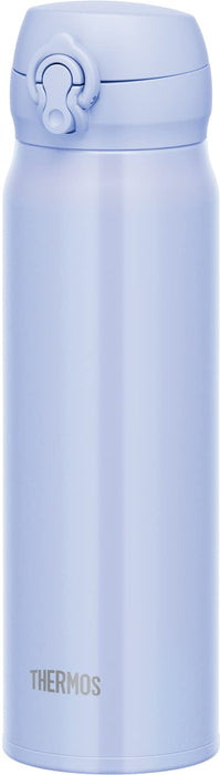 Thermos JNL-606 PBL 不鏽鋼真空保溫水瓶 600 毫升易清潔珍珠藍