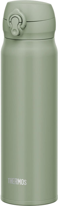 Thermos JNL-606 SMKKI 不锈钢水瓶 600ml 真空隔热 易清洁 便携轻便 - 烟卡其色