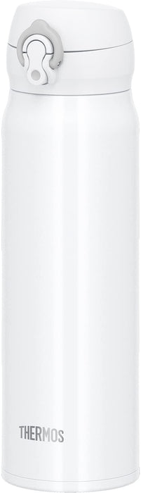 Thermos 600ml Vacuum Insulated Portable Water Bottle in White Gray Jnl-605 Whgy