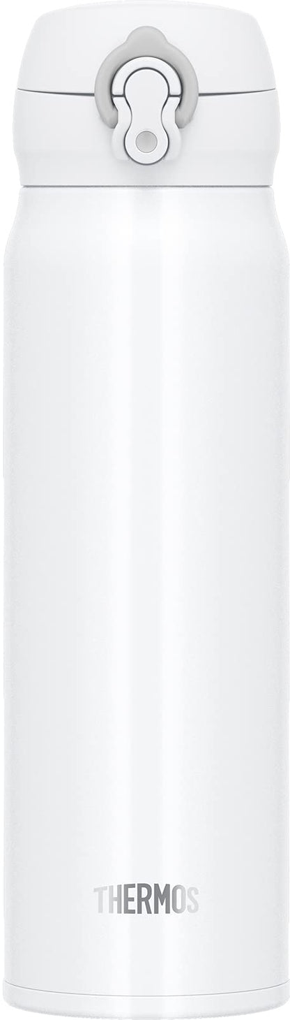 Thermos 600ml Vacuum Insulated Portable Water Bottle in White Gray Jnl-605 Whgy