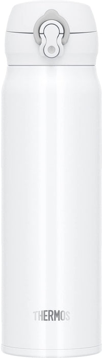 Thermos 600ml Vacuum Insulated Portable Water Bottle in White Gray Jnl-605 Whgy