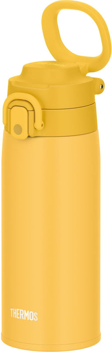 Thermos 550ml Yellow Vacuum Insulated Portable Water Bottle with Carry Loop