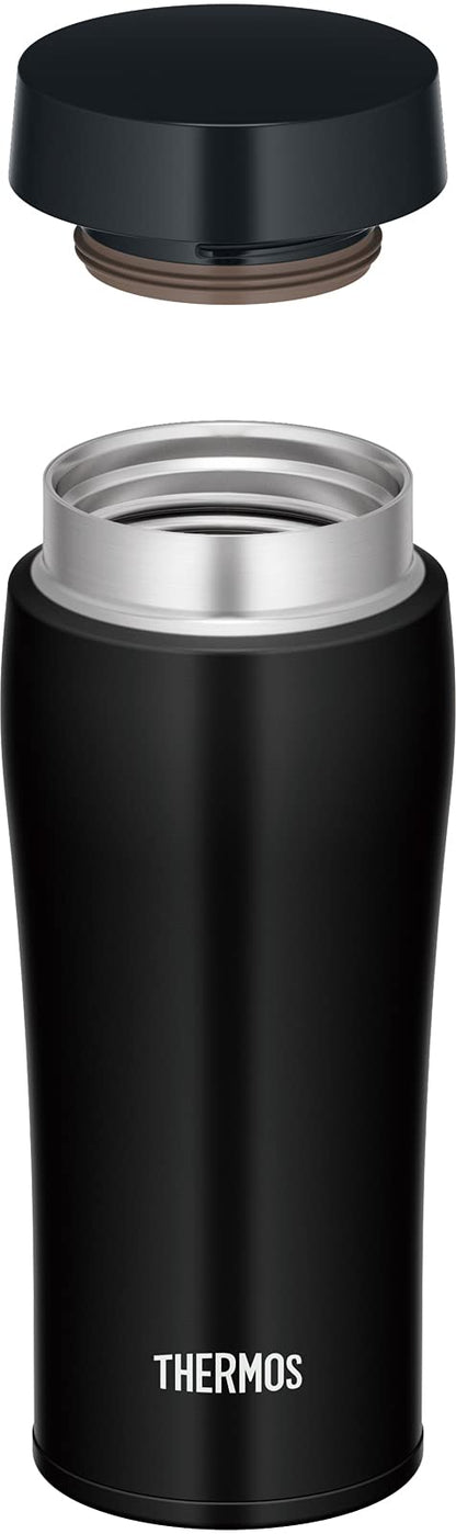 Thermos 360ml Vacuum Insulated Portable Matte Black Water Bottle Tumbler Joe-361