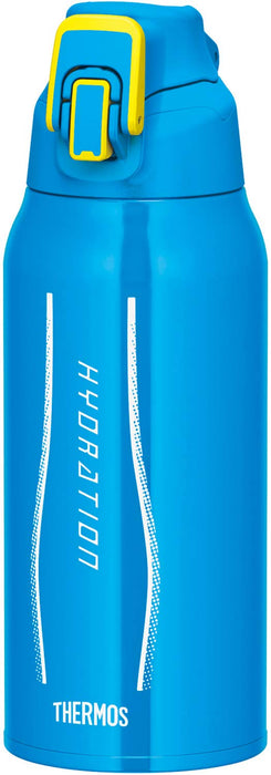 Thermos 0.8L Vacuum Insulated Sports Water Bottle Blue Camouflage FHT-800F