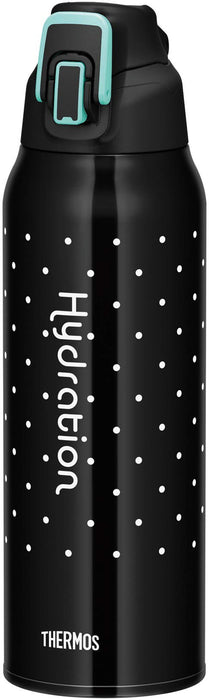 Thermos 1.0L Vacuum Insulated Water Bottle FHT-1000F Dot Black Sports Variant