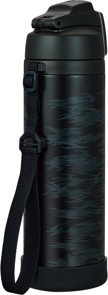 Thermos Fji-1001 Bkgy Vacuum Insulated 1L Water Bottle for Cold Storage Black Gray